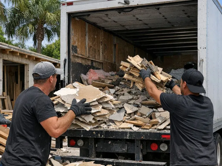 Construction debris removal in Deerfield Beach FL