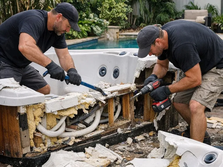 Hot tub removal in Deerfield Beach FL