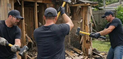 Light demolition shed removal in Deerfield Beach FL